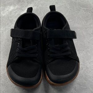 Kids Black Sneakers with Velcro Strap